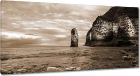 Festmények 115x55 Fotó Szépia szikla