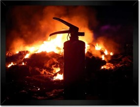 Poszterek keretben 40x30 Tűzoltó készülék