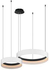 LED Csillár zsinóron ORBITA LED/72W/230V fehér/fekete