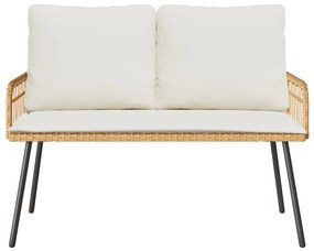 Kerti Pad Natúr 114x64x78 cm Polirattan