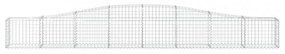 íves horganyzott vas gabion kosár 400x30x40/60 cm