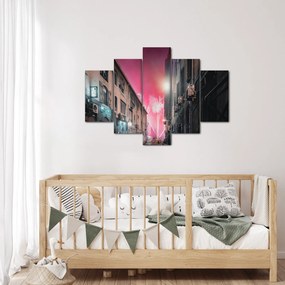 Tűzijáték Marseille-ben (150x105 cm)