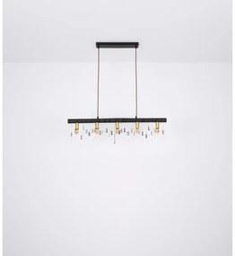 Globo 15532-5HB - KIRA függőlámpa kábellel 5xE14/40W/230V fekete