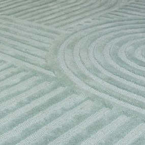 Zen Garden türkiz gyapjú szőnyeg, 120 x 170 cm - Flair Rugs
