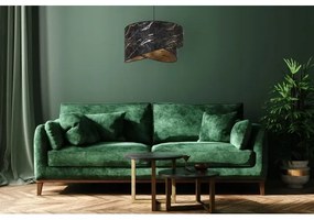 Csillár zsinóron 1xE27/60W/230V fekete/arany