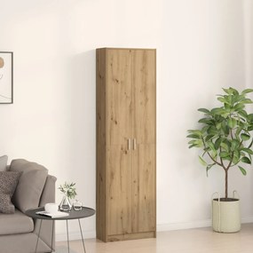 Szekrény Tömör Tölgy 55x25x189 cm Szerelt Fa