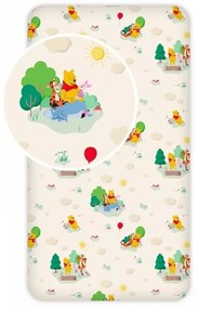 Disney Micimackó Play gumis lepedő 90x200 cm