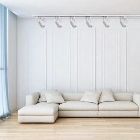 Spotlámpa sínrendszerhez PÁRIZS 6xGU10/10W/230V +2x1 m sín rendszer