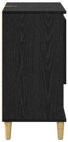 Oldalszekrények 2 pcs Fekete tölgy 60 x 35 x 70 cm Faanyag