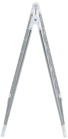 WENKO 3772020100 - PROFI szárítóállvány 65x150 cm rozsdamentes acél/ezüst/fehér
