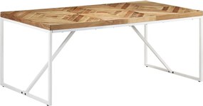 vidaXL tömör akácfa és mangófa étkezőasztal 180 x 90 x 76 cm