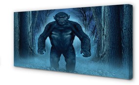 Canvas képek Gorilla erdei fák 100x50 cm