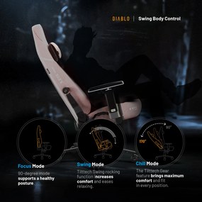 Rózsaszín Gamer Szék Diablo X.Eye Prime Akira Pink