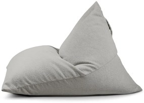 Világosszürke buklé babzsákfotel Razz – SLOWDOWN