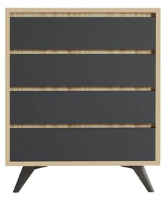 Komód Suvera - Oak, Anthracite