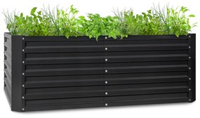Blumfeldt High Grow Straight, emelt ágyás, 200 x 60 x 100 cm, 1200 l, acél