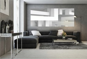 Fotótapéta flizelina Fehér blokkok minimalizmus geometria fényes 250x104 +ragasztó