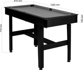 GamesPlanet® Biliárdasztal COMPACT 4ft kék