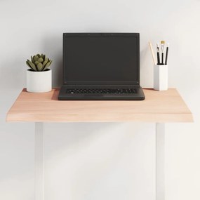 asztallap 60x40x2 cm kezeletlen tömörfa tölgyfa élőszegélyes