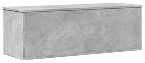 betonszürke szerelt fa tárolóláda 102 x 35 x 35 cm