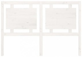 fehér tömör fenyőfa ágyfejtámla 145,5 x 4 x 100 cm