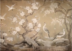 Üveg kép - Rajzfilm japán táj (70x50 cm)