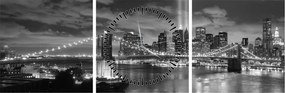 Kép - Brooklyn híd (órával) (90x30 cm)