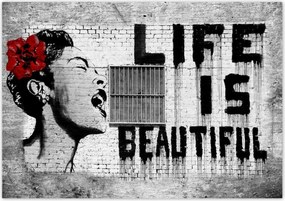 Poszterek 100x70 Banksy Life is Beautiful