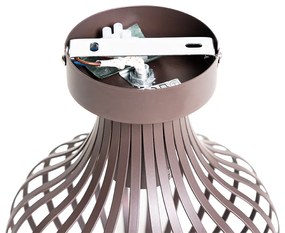 Modern mennyezeti lámpa barna 18 cm - Saffira