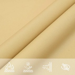 homokszínű 100% oxford szövet napvitorla 4,5x4,5x4,5 m