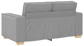 kétszemélyes, felhőszürke szövetkanapé 120 cm