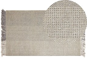 Szürke gyapjúszőnyeg 80 x 150 cm TEKELER Beliani