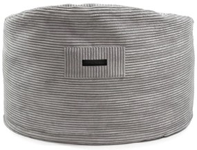 Világosszürke kordbársony gyerek babzsákfotel Om 85 – SLOWDOWN