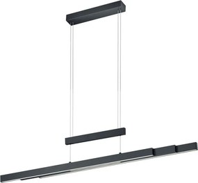 TRIO 375310532 TRAJAN Modern Led Függesztett Lámpa Fekete LED IP20
