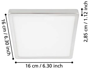 Eglo 900649 - LED fürdőszobai mennyezeti lámpa FUEVA LED/11W/230V IP44 króm