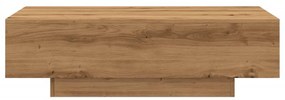 kézműves tölgy színű szerelt fa dohányzóasztal 100x49,5x31 cm