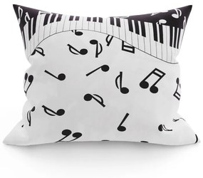 Piáno fekete díszpárna