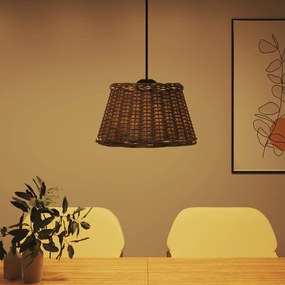 barna fonott mennyezeti lámpaernyő Ø50 x 30 cm