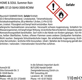 HOME & SOUL szobaillatosító No. 2, Summer Rain 110 ml