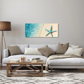Kép - Tengeri csillag a tengerparton (120x50 cm)