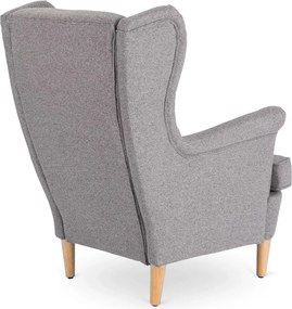 Fotel Wypoczynkowy EVAN 2 z Podnóżkiem Szary