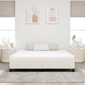 Pocket Spring Mattress Krém 180x200x20 cm Közepesen Kemény Szövet