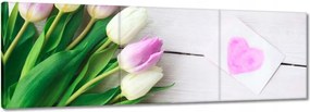 Vászonkép 120x40 Finom tulipánok