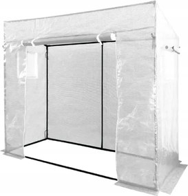 Kerti fehér paradicsom fólia 200 x 77 x 168 cm