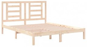 vidaXL tömör fenyőfa ágy matrac nélkül 150x200 cm