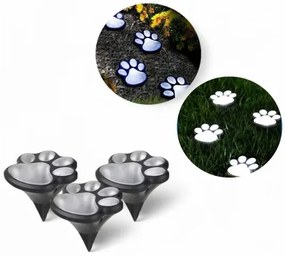 Napelemes lámpa süllyesztett résszel - mancsok - 3 db