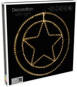 Trinket Star karácsonyi lógó LED dekoráció 270 LED, 52 cm
