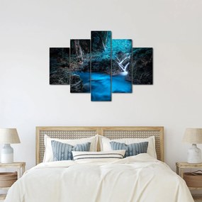 Kép - Varázslatos éjszaka egy trópusi erdőben (150x105 cm)