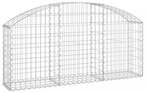 íves horganyzott vas gabion kosár 150x30x60/80 cm