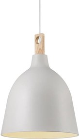 NORDLUX 48123001 MOKU Modern Függesztett Lámpa Fehér, Szürke E27 IP20